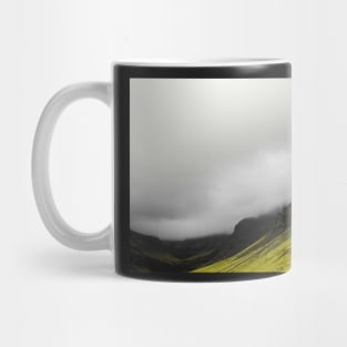 Foggy Kalfafell Mountains Mug